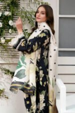 BAROQUE 3PC Lawn Printed Shirt With Voile Printed Dupatta-782 - Image 3