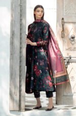 BAROQUE 3PC Lawn Printed Shirt With Voile Printed Dupatta-783 - Image 2