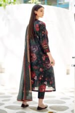 BAROQUE 3PC Lawn Printed Shirt With Voile Printed Dupatta-783 - Image 4