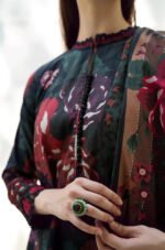 BAROQUE 3PC Lawn Printed Shirt With Voile Printed Dupatta-783 - Image 5