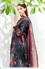 BAROQUE 3PC Lawn Printed Shirt With Voile Printed Dupatta-783 - Image 6