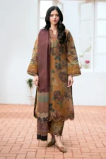 BAROQUE 3PC Lawn Printed Shirt With Voile Printed Dupatta-784 - Image 3
