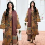 BAROQUE 3PC Lawn Printed Shirt With Voile Printed Dupatta-784
