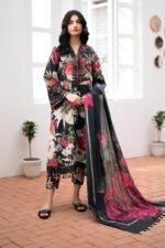 BAROQUE 3PC Lawn Printed Shirt With Voile Printed Dupatta-786 - Image 5