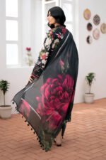 BAROQUE 3PC Lawn Printed Shirt With Voile Printed Dupatta-786 - Image 3