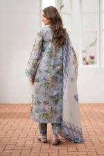 BAROQUE 3PC Lawn Printed Shirt With Voile Printed Dupatta-787 - Image 6