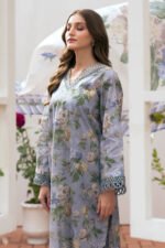 BAROQUE 3PC Lawn Printed Shirt With Voile Printed Dupatta-787 - Image 3