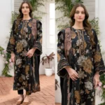BAROQUE 3PC Lawn Printed Shirt With Voile Printed Dupatta-788