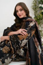 BAROQUE 3PC Lawn Printed Shirt With Voile Printed Dupatta-788 - Image 3