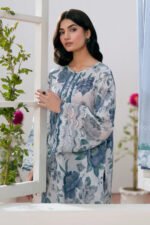 BAROQUE 3PC Lawn Printed Shirt With Voile Printed Dupatta-789 - Image 5