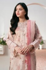 BAROQUE 3PC Lawn Printed Shirt With Voile Printed Dupatta-790 - Image 2
