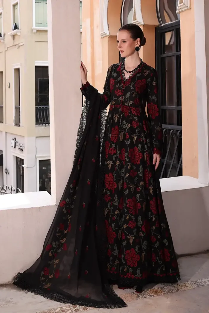 Bareeze Lawn 3PC Embroidered With Chiffon Embroidered Dupatta-510 - Image 2