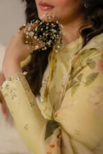 CROSS STITCH 3PC Lawn Chikenkari Embroidered Shirt With Printed Dupatta-479 - Image 4