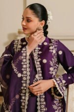 CROSS STITCH 3PC Lawn Embroidered With Organza Embroidered Dupatta-468 - Image 2