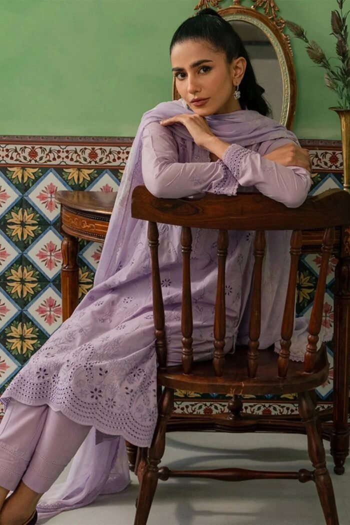 CROSS STITCH LAWN 3PC EMBROIDERED WITH PRINTED DUPATTA-474 - Image 3