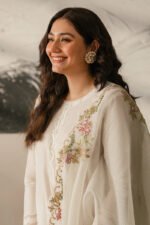 CROSS STITCH Lawn 3PC Embroidered With Organza Embroidered Dupatta-456 - Image 5