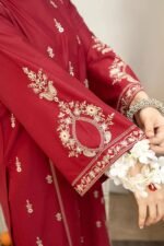 URGE 3PC Lawn Embroidered Shirt With Printed Dupatta-436 - Image 7
