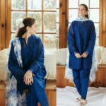 ZARA SHAHJAHAN 3PC Lawn Chikankari Embroidered Shirt With Printed Dupatta-486