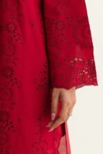 ZARA SHAHJAHAN 3PC Lawn Chikankari Embroidered Shirt With Printed Dupatta-487 - Image 4
