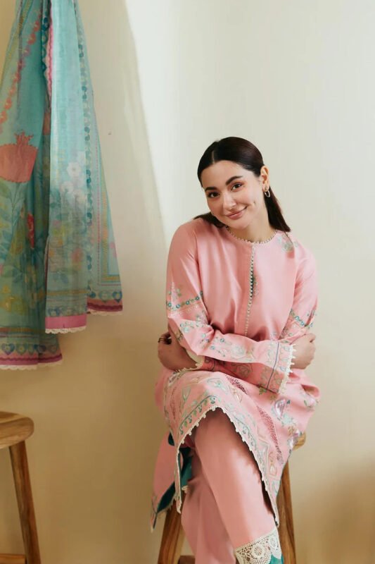 Shop with Namra is offering ZARA SHAHJAHAN 3PC Lawn Embroidered Shirt With Printed Dupatta 377 2 in latest clothing collection 2024