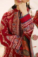 ZARA SHAHJAHAN 3PC Lawn Embroidered Shirt With Printed Dupatta-482 - Image 3