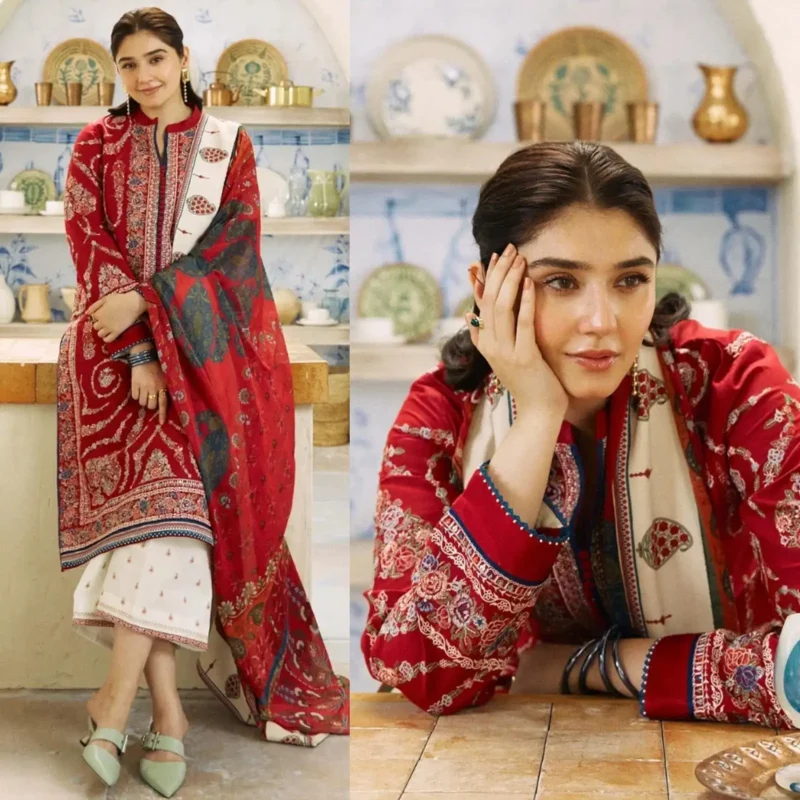 Shop with Namra is offering ZARA SHAHJAHAN 3PC Lawn Embroidered Shirt With Printed Dupatta 482 in latest clothing collection 2024