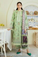 ZARA SHAHJAHAN 3PC Lawn Embroidered Shirt With Printed Dupatta-485 - Image 3