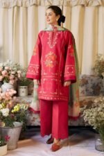 ZARA SHAHJAHAN 3PC Lawn Embroidered Shirt With Printed Dupatta-493 - Image 3