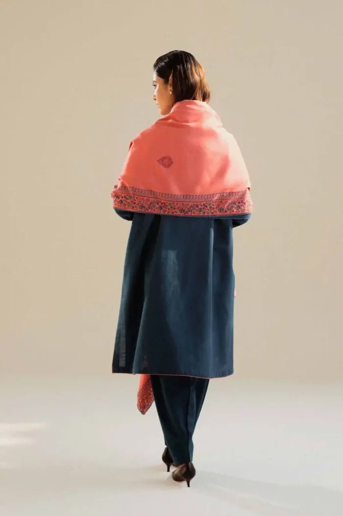 Zara Shahjahan Lawn 3PC Embroidered-372 - Image 4