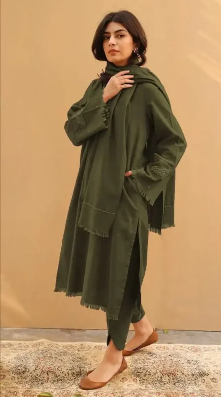 Shop with Namra is offering Aisling Dhanak 3PC Embroidered Winter 640 2 in latest clothing collection 2024