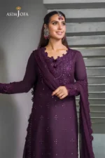 Asim Jofa Linen 3PC Embroidered-268 - Image 3