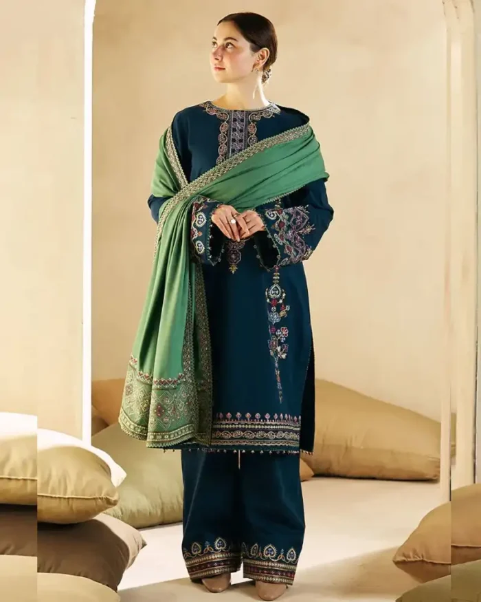 Dhanak 3PC Embroidered-1293 - Image 2