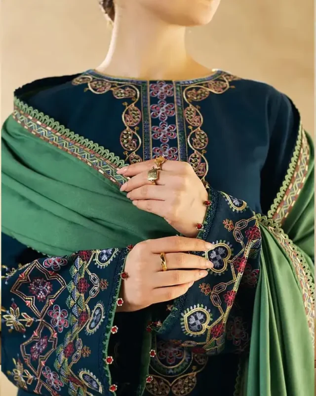 Shop with Namra is offering Dhanak 3PC Embroidered 1293 2 in latest clothing collection 2024