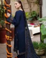 Nam's 3PC Embroidered With Embroidered Shawl-1263 - Image 3