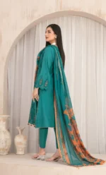 Tawakkal Chikankari Lawn 3PC Embroidered With Printed Dupatta-440 - Image 4