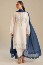 ZARA SHAHJAHAN 3PC Lawn Embroidered Shirt With Chiffon Dupatta-483 - Image 7