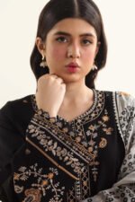 ZARA SHAHJAHAN 3PC Lawn Embroidered Shirt With Printed Dupatta-490 - Image 3