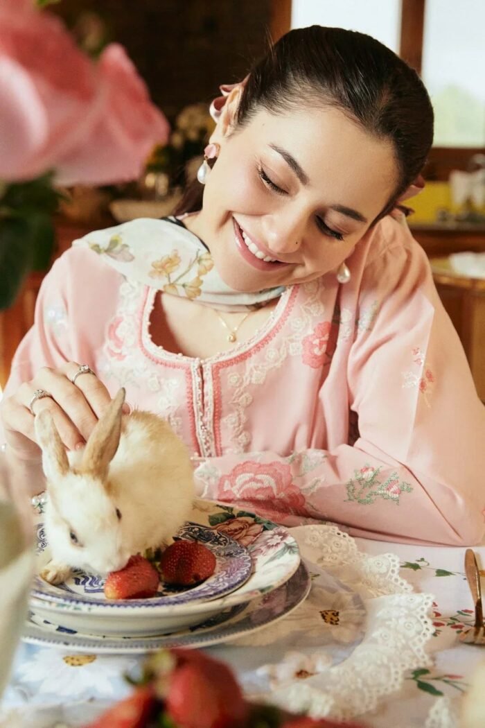 ZARA SHAHJAHAN 3PC Lawn Embroidered Shirt With Printed Dupatta-502 - Image 4