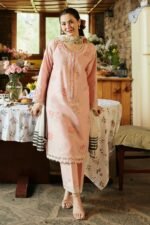 ZARA SHAHJAHAN 3PC Lawn Embroidered Shirt With Printed Dupatta-502 - Image 5