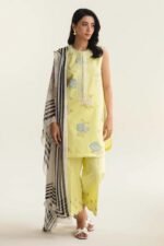 ZARA SHAHJAHAN 3PC Lawn Embroidered Shirt With Printed Dupatta-507 - Image 2
