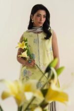 ZARA SHAHJAHAN 3PC Lawn Embroidered Shirt With Printed Dupatta-507 - Image 3