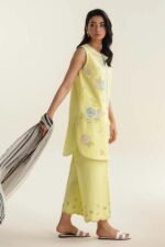ZARA SHAHJAHAN 3PC Lawn Embroidered Shirt With Printed Dupatta-507 - Image 4