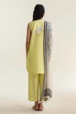 ZARA SHAHJAHAN 3PC Lawn Embroidered Shirt With Printed Dupatta-507 - Image 6