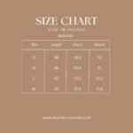 Maroon Size Chart