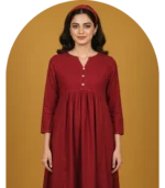 Maroon Staple Silk 2 Piece Suit Revival Collection
