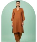 Minimalist Staple Silk Set - Mocha | Daily & Semi-Casual Wear 2025 New design