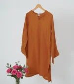 Mocha Minimalist Staple Silk Set | Daily & Semi-Casual Wear 2025 New design